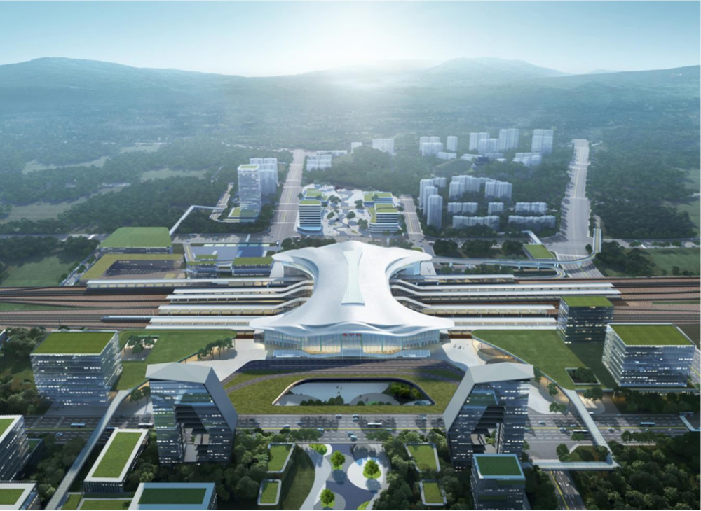 遂宁高铁站建成后的效果图曝光!简直美呆了!_腾讯新闻