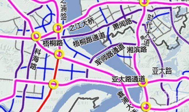 之江和富阳间要添一条跨江隧道之江板块远期规划将有3条过江通道