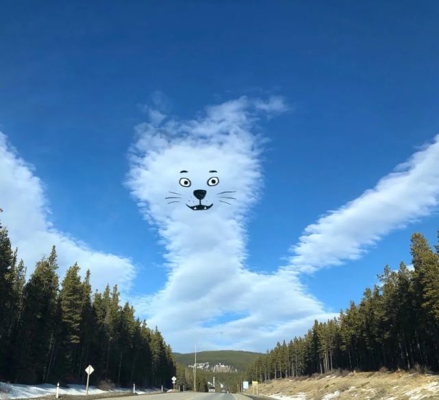 又一位云朵画家他的趣味云彩涂鸦能让每一个人露出笑容