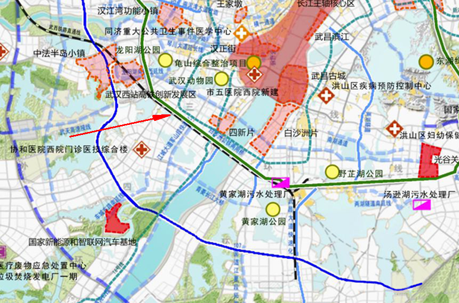 武汉白沙洲大桥地图图片