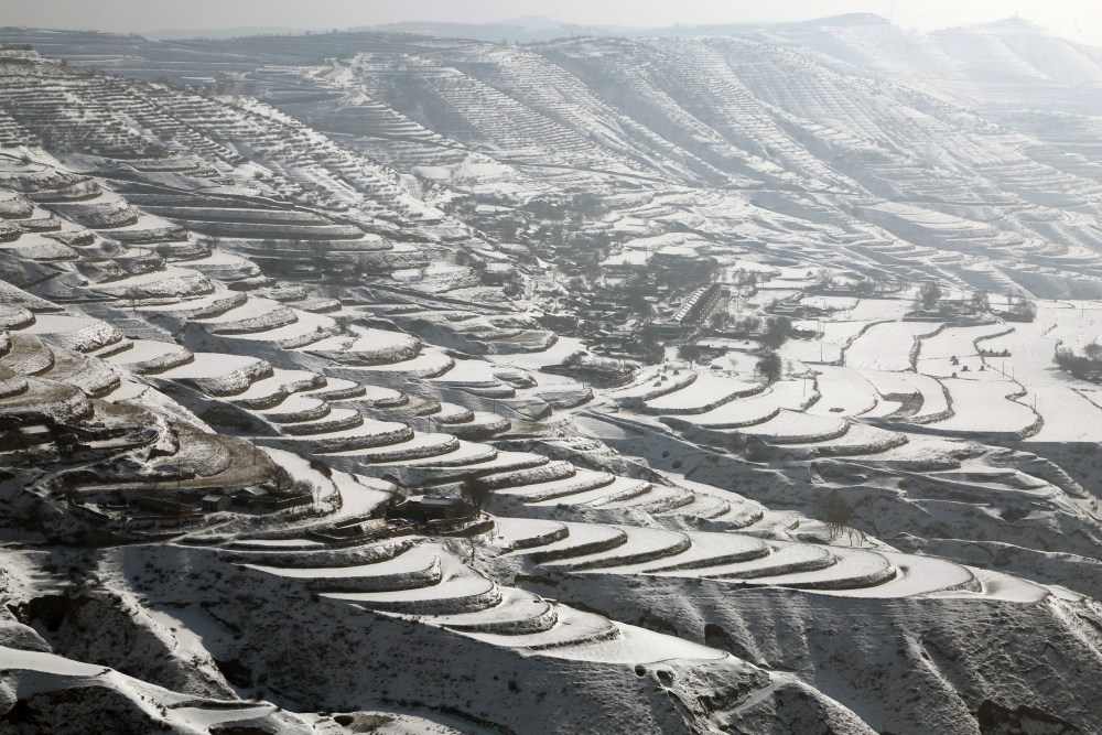 甘肃定西雪景图片