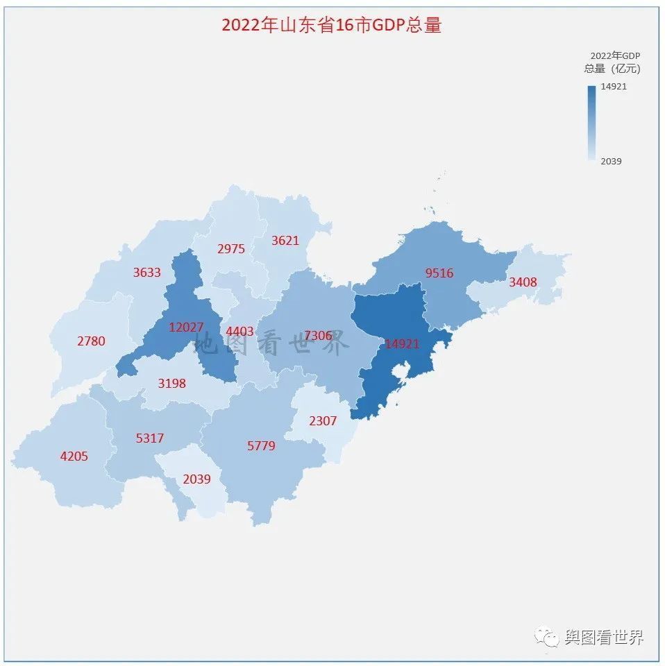 山东省各市经济排行榜_2022年山东16市GDP排名榜单出炉(2)