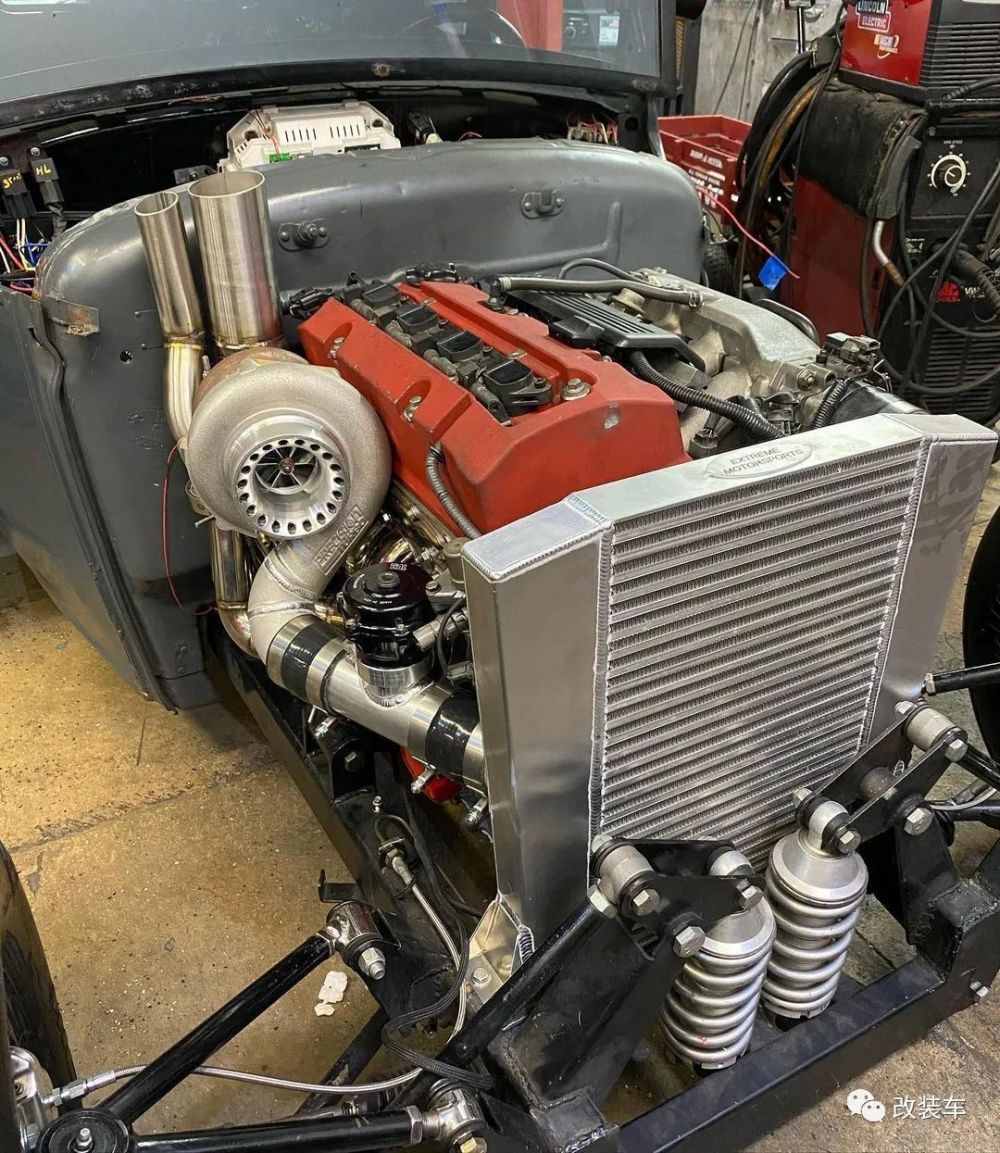 本田f20c发动机塞进美式hot rod,会爆vtec的老爷车让路人一脸问号