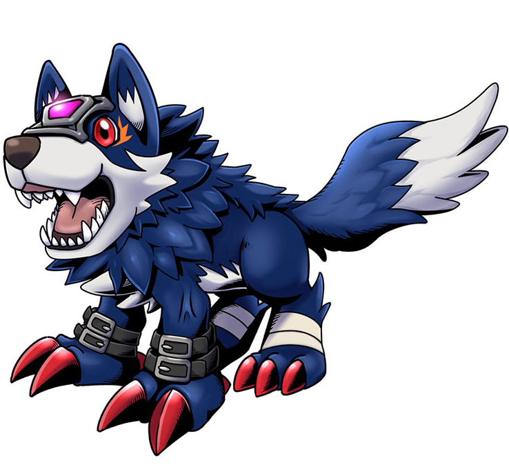 设定属于病毒中魔兽型数码兽(不奇怪,第三代基尔兽 也是病毒种的)额头