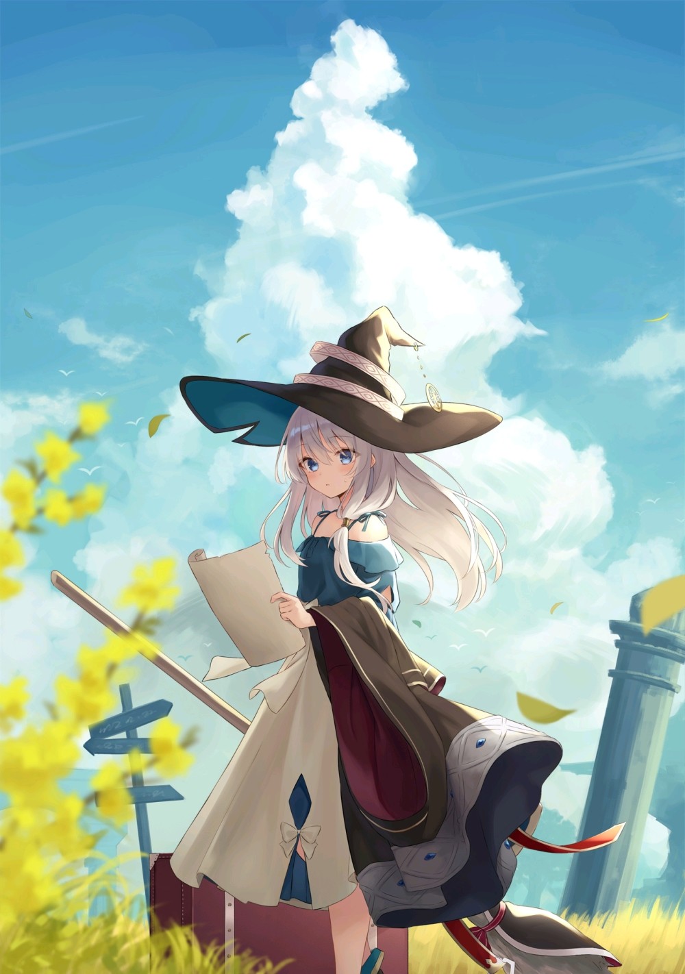 魔女之旅伊蕾娜新手办初夏的蓝天公开萝莉造型的屑魔女你喜欢吗