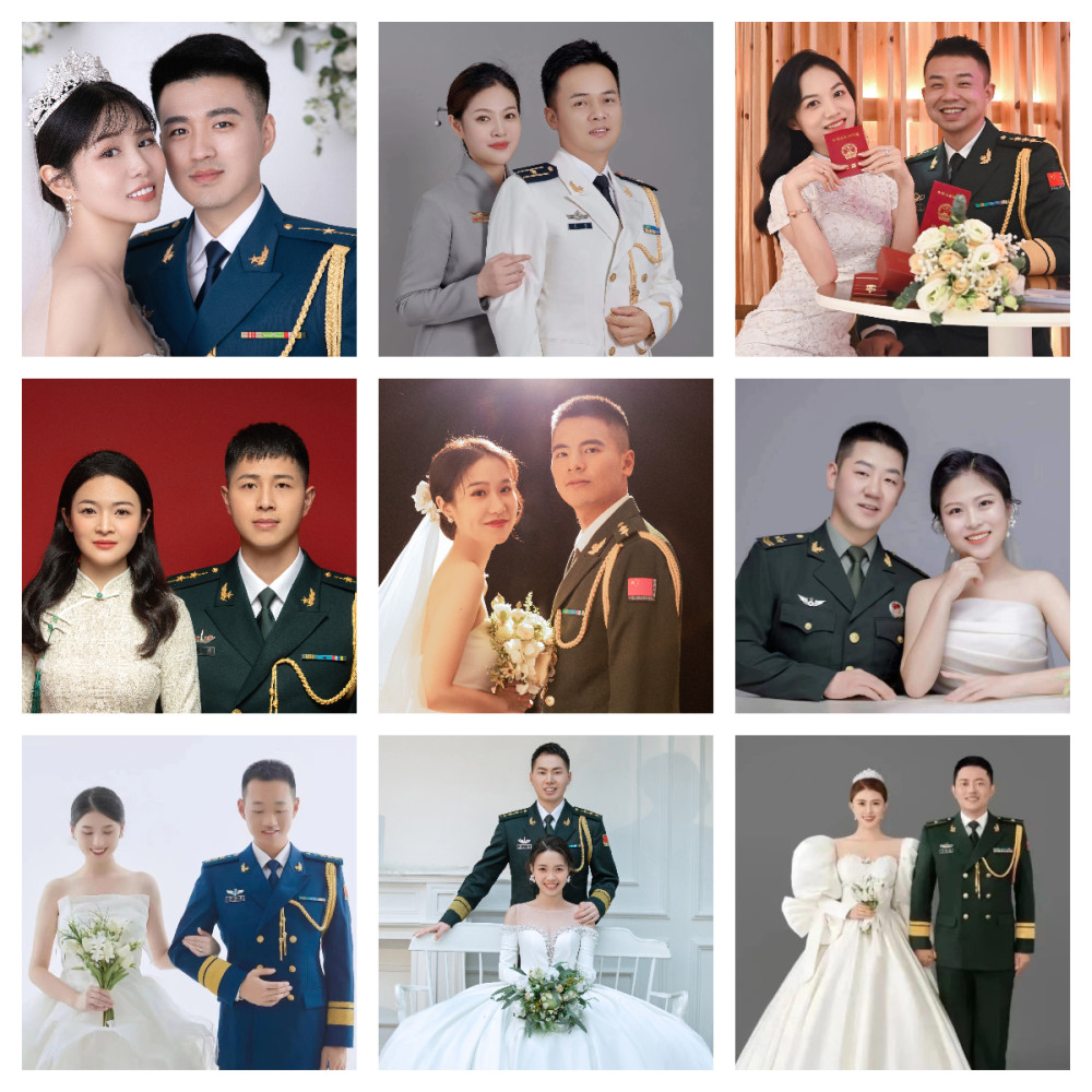 这12对军人结婚照都太好看啦
