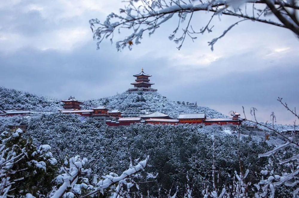 太原西山雪景美得如此彻底