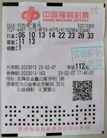 2月7日,中国福利彩票双色球第2023013期开奖 ,开出的红球号码为06,10