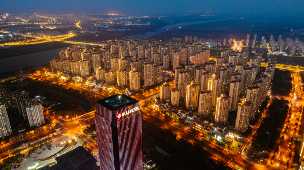 襄阳东津世纪城夜景图片