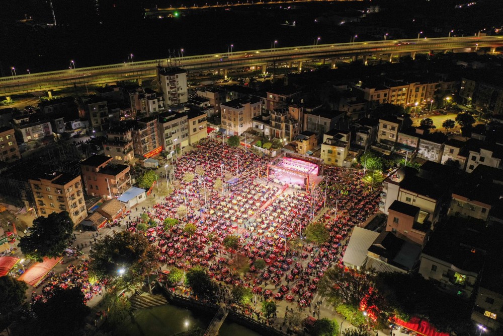 勒流连杜生菜会回归筵开500席近5000人参加