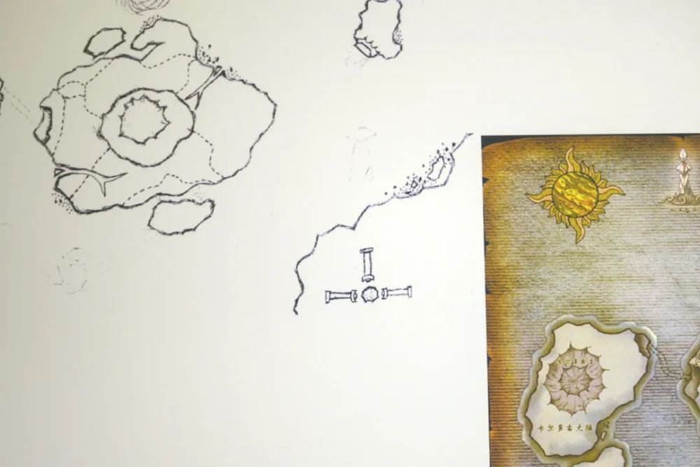 作家:远瞳《黎明之剑》【世界地图】手绘稿及呈现稿作家:卖报小郎君