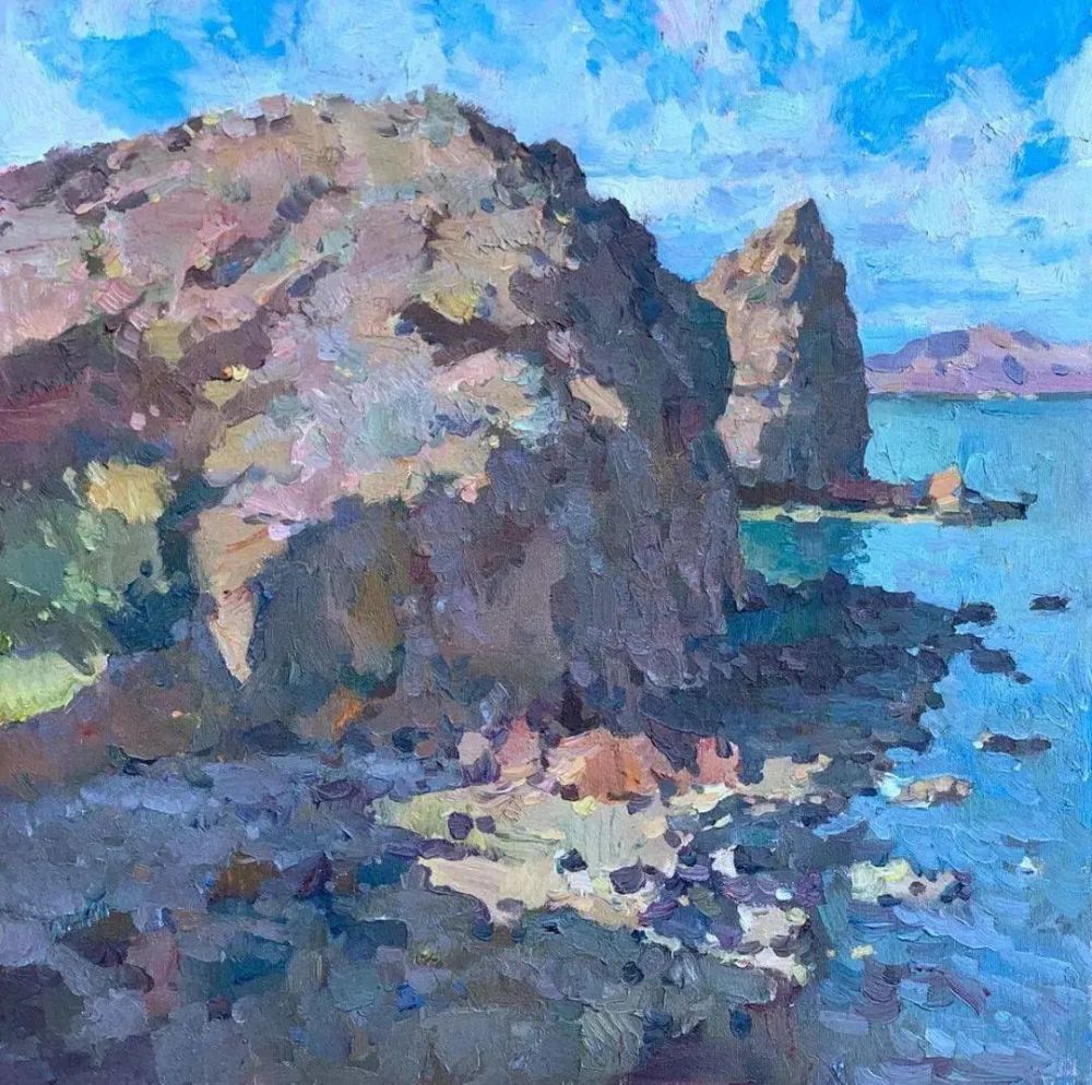 光影迷人色彩浓郁的风景油画美国艺术家凯文麦克弗森