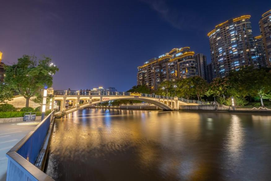 苏州河(普陀段)两岸夜景大片上新,一起来赏