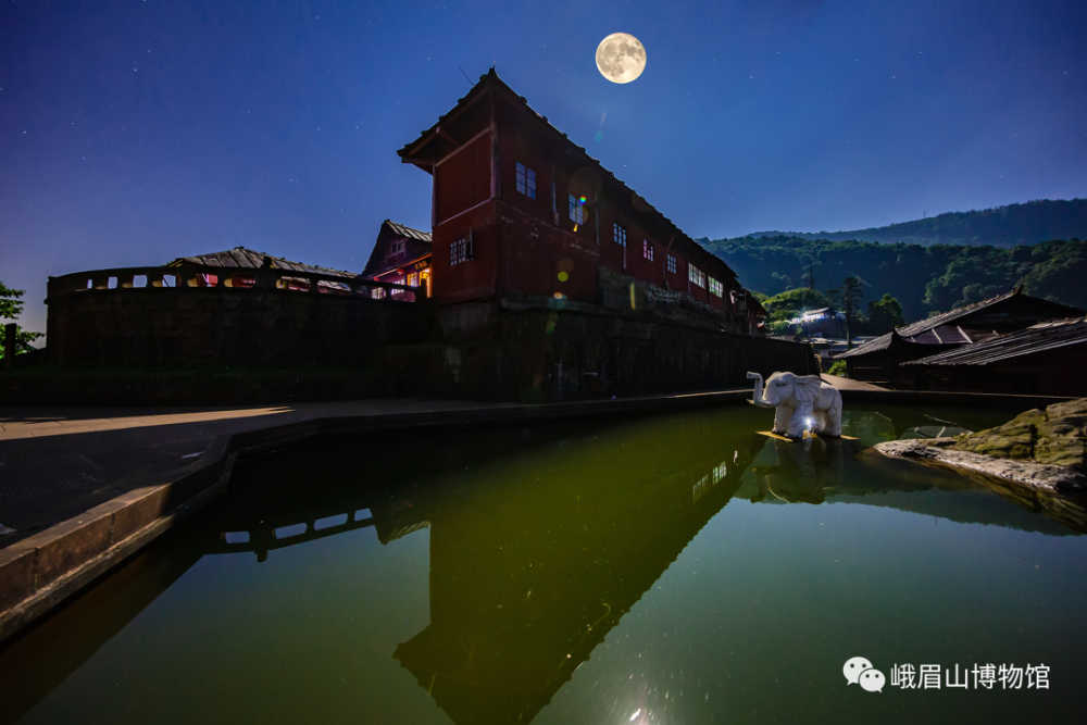 象池夜月02金顶祥光,"峨眉十景"之一.