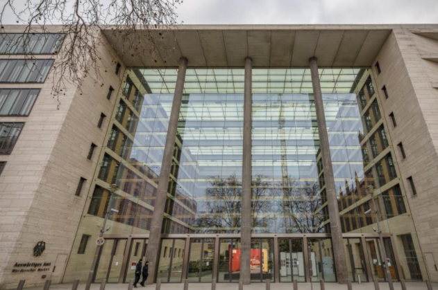 德国外交部大楼,资料图,图自塔斯社据塔斯社报道,德国外交部当天在