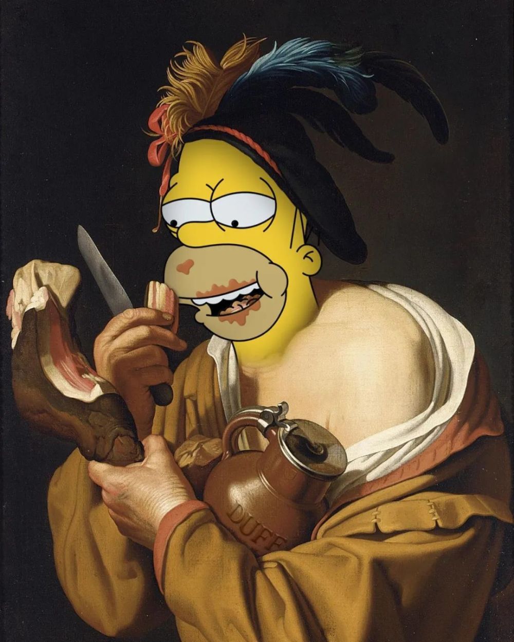 《辛普森一家》与名画融合,让人看不出破绽,乐趣加倍_腾讯新闻