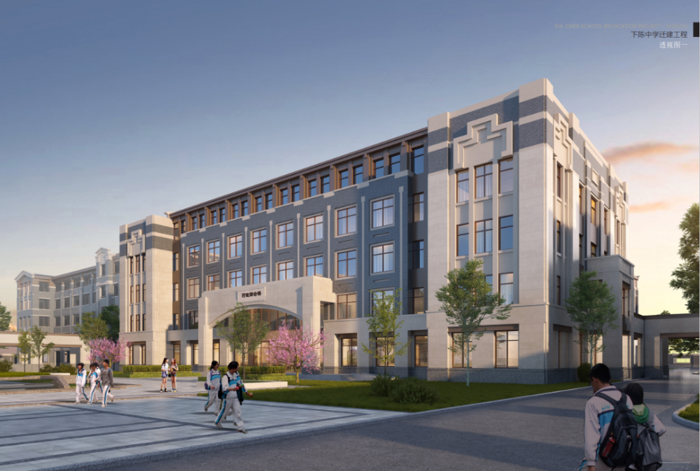 台州市椒江下陈中学迁建工程6767主体完工将在今年9月迎新