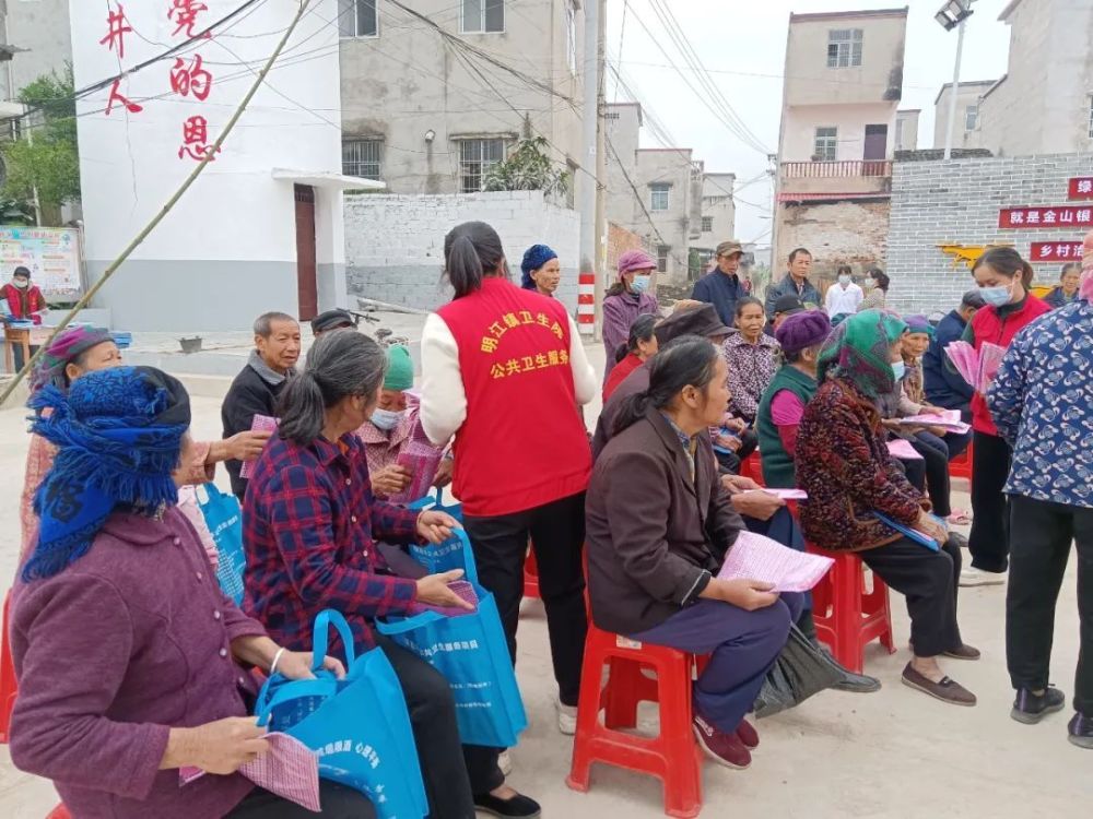 【我为群众办实事】宁明县明江镇卫生院党支部开展健康义诊服务活动