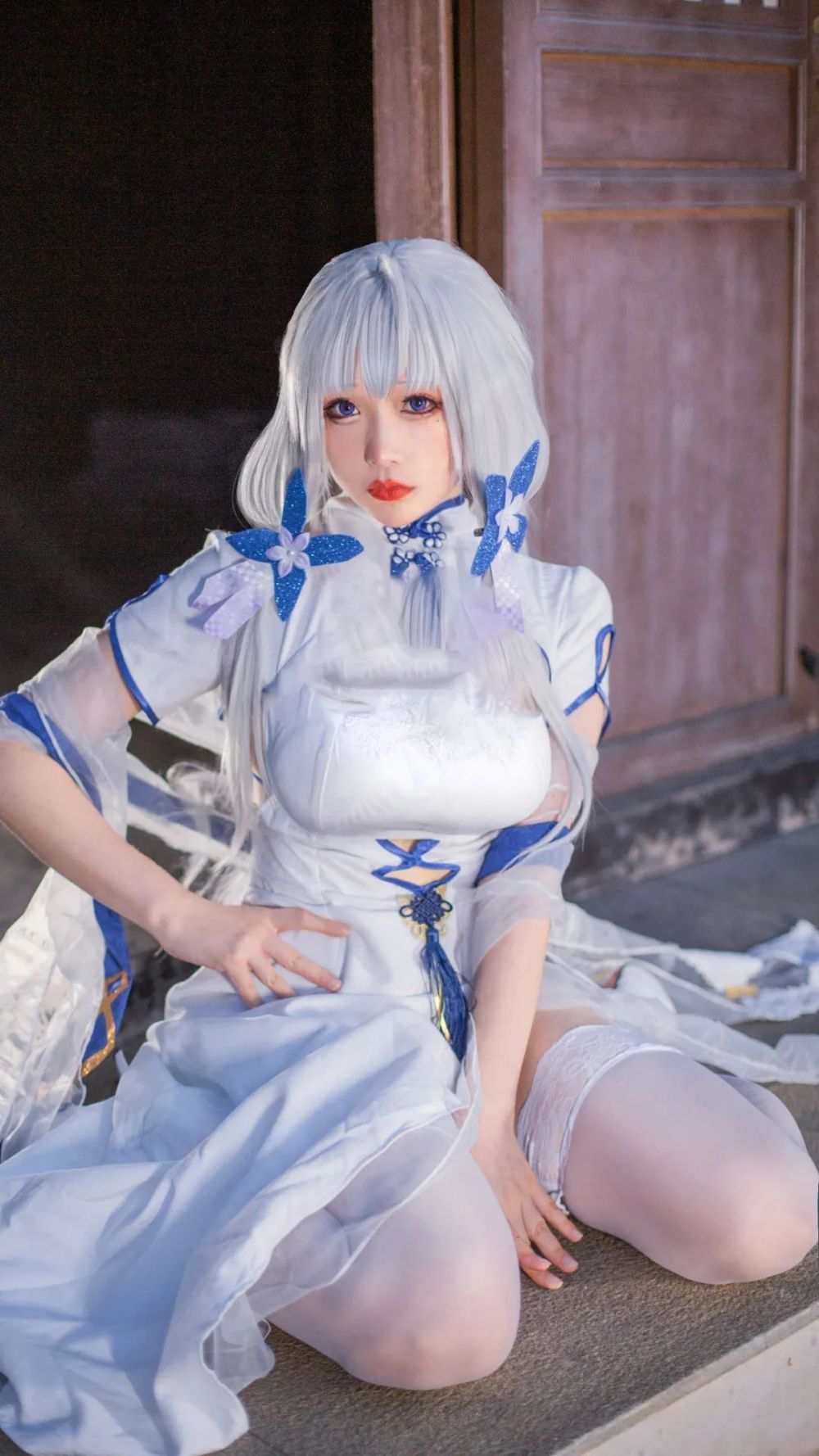 碧藍航線光輝旗袍cosplay正片姨裡姨氣的