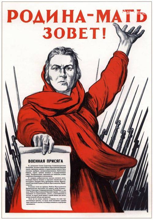 这幅在二战中不比山姆大叔逊色的征兵海报,通过母亲的悲愤与勇敢,来