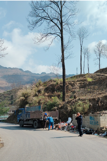 织金县鸡场乡全民参与打造靓丽乡村新面貌