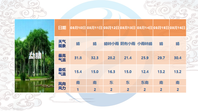 西双版纳最近天气预报