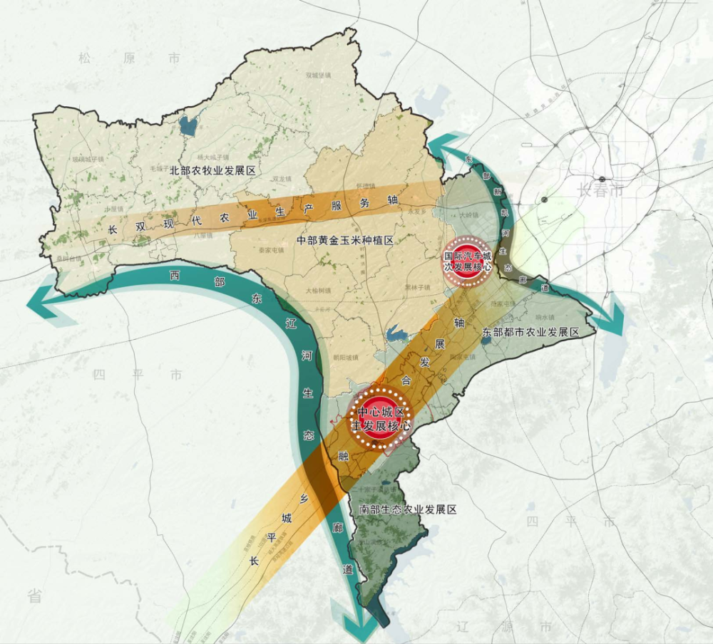 公主岭未来城市规划图图片