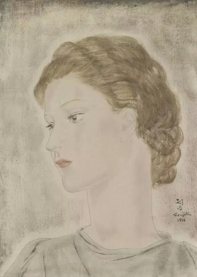 女人像,1926从日本漂洋过海而来的「异乡人」藤田嗣治,在此时终于形成