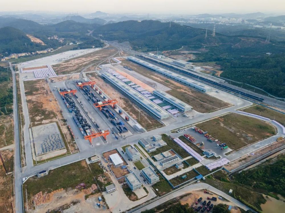 首趟中欧回程班列抵达增城广州东部公铁联运枢纽建设有新消息