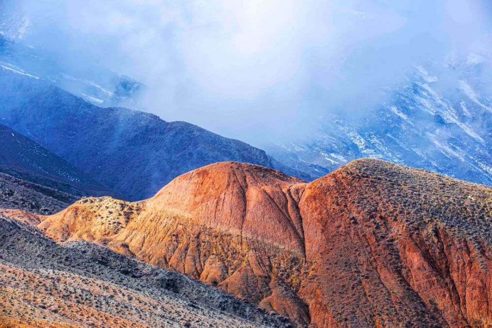 影像博州雨后红山嘴