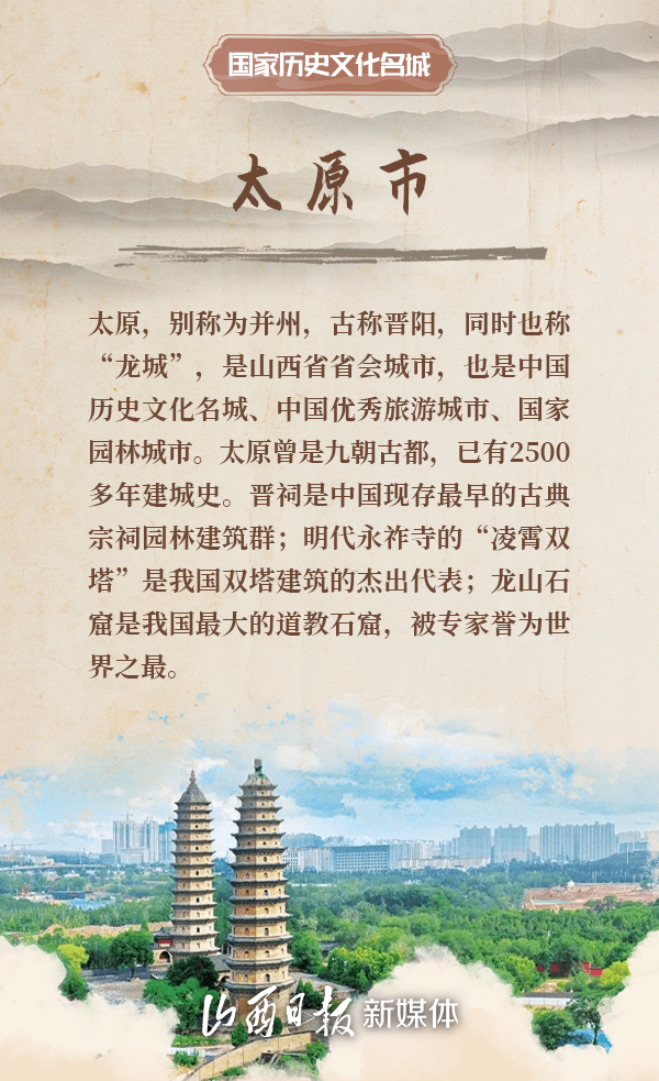 海报丨国家历史文化名城你猜山西有几座