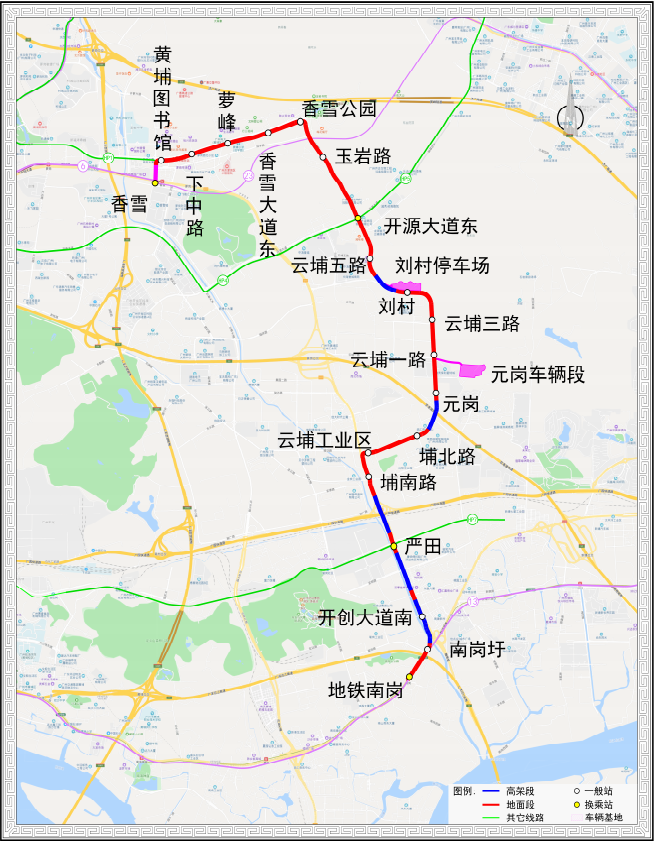 黄埔有轨电车2号线北段力争5月开通运营全线站点速睇