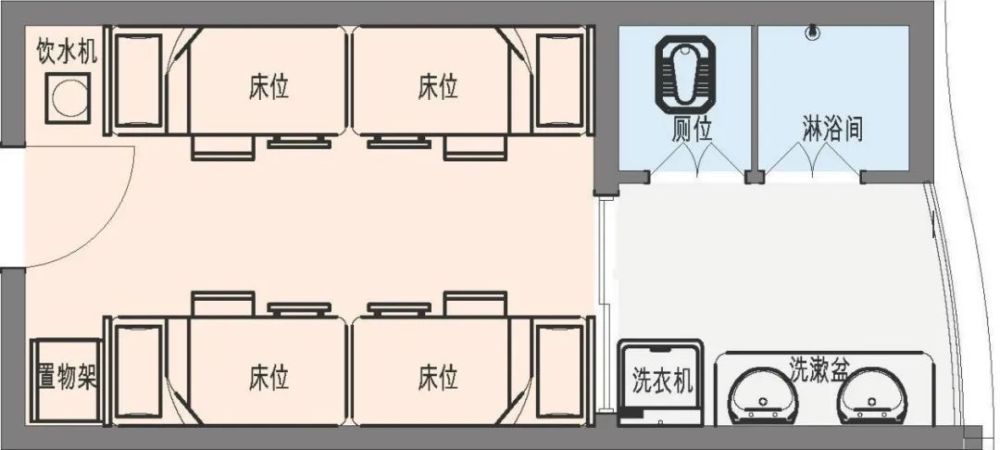 宿舍平屋顶平面图图片