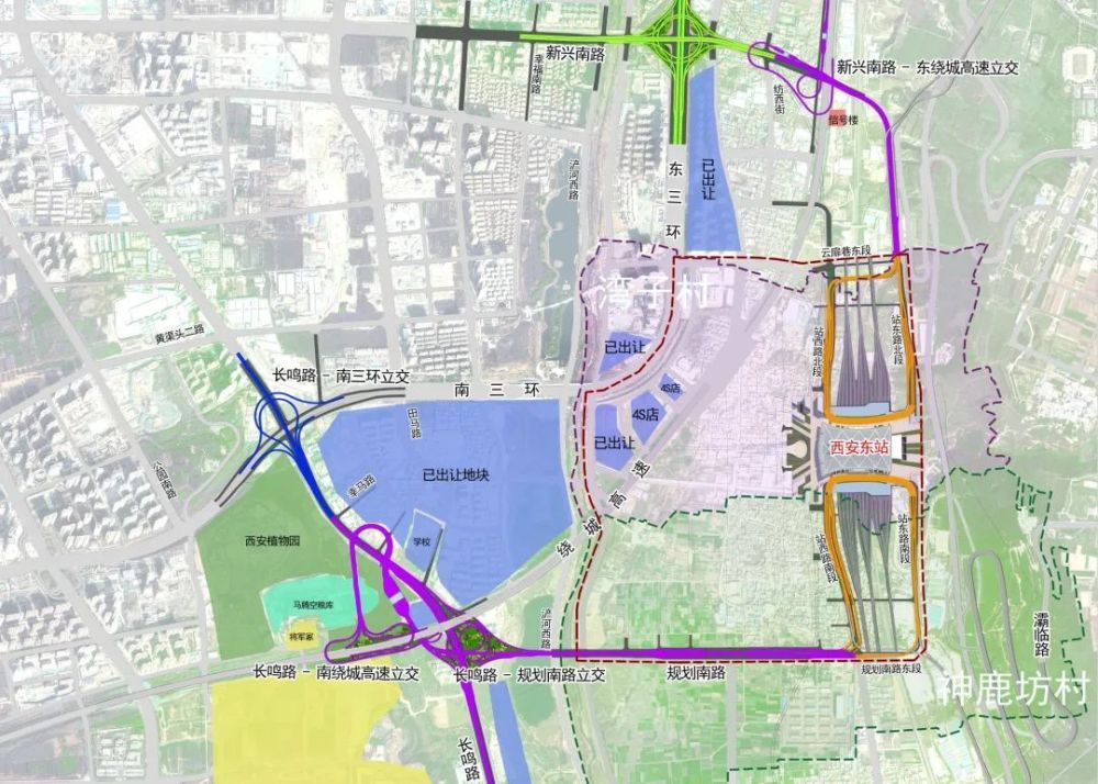 西安高铁东城片区全面开工:11座立交 16条道路,2025年6月同步建成!