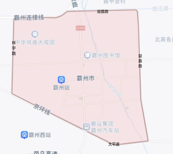 固安限行路段地图图片