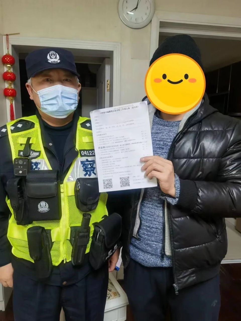 除隐患铸平安雨夜上门劝阻贴心民警获市民点赞