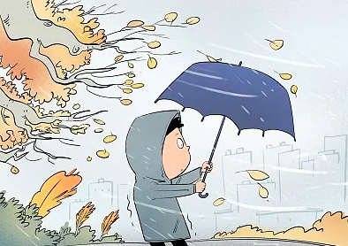 大风,暴雨齐上阵!