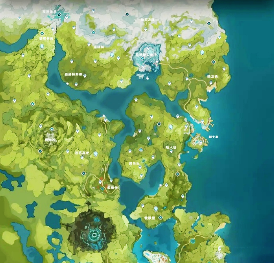 原神4.0至冬地图曝光,三卡池和自选5星基本实锤,雪山又来了