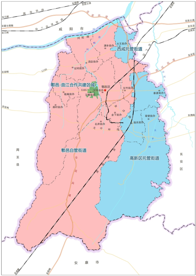 鄠邑区国土空间总规:规划5条轨道交通,打造西安都市圈综合性新城!