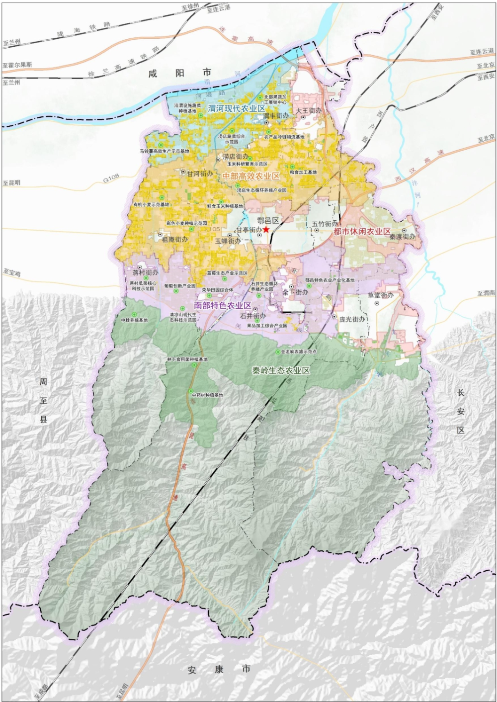 户县地图鄠邑区图片