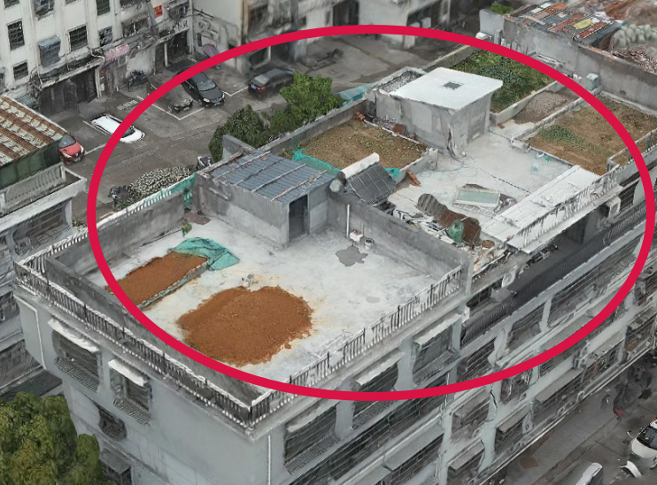 楼顶私建炮台女儿墙拆