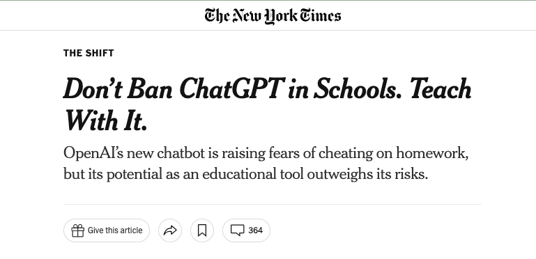 「ChatGPT来袭，教育革命？我们该怎样应对？」