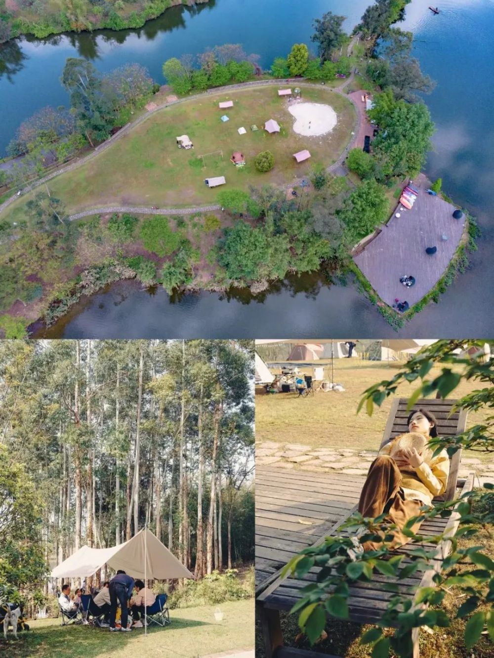 宫崎骏花海湖岛露营去璧山踏青太可了
