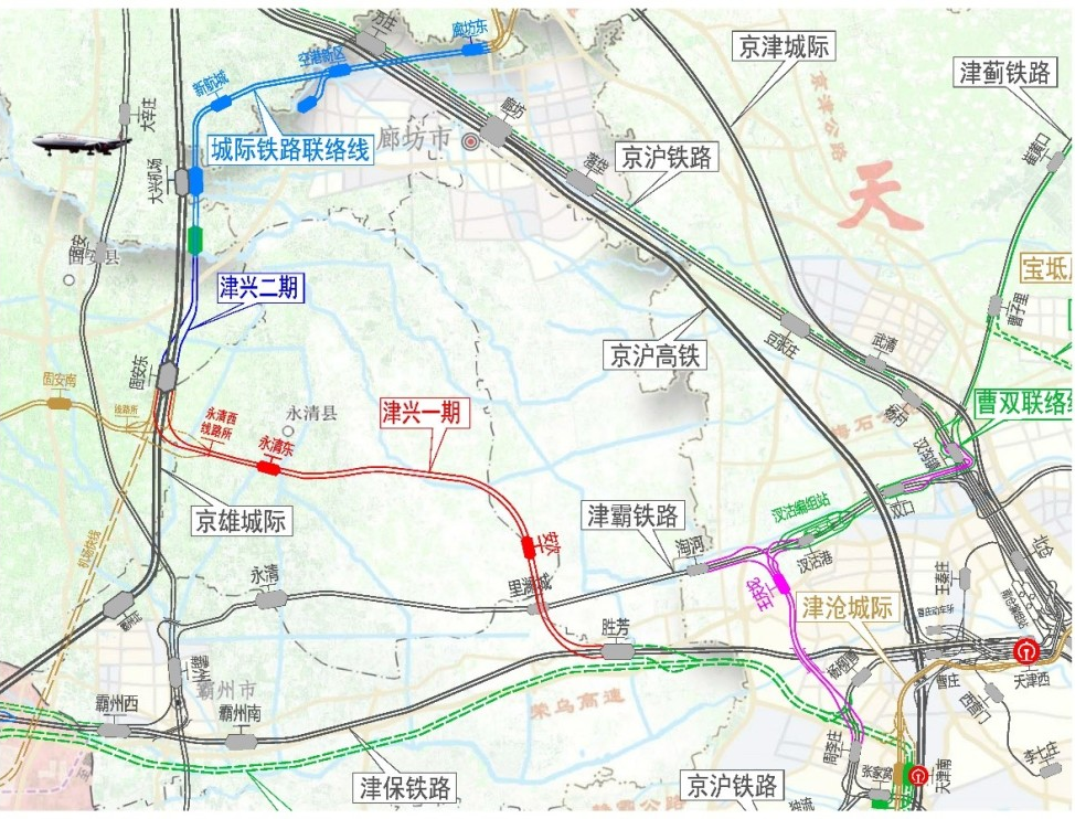 津兴铁路全线铺轨完成,第四条连通京津的高铁年内将开通运营