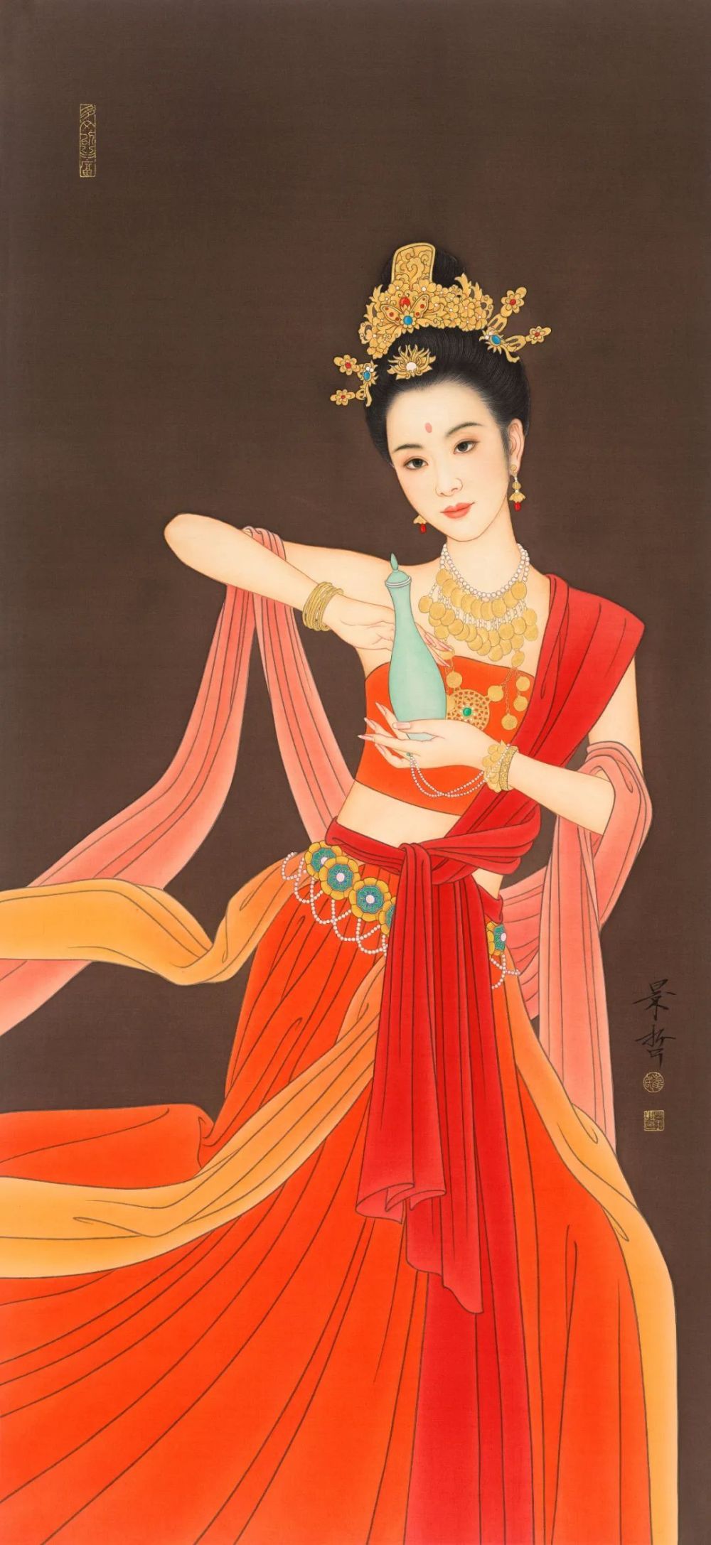 中国红丨崔景哲工笔画展_腾讯新闻