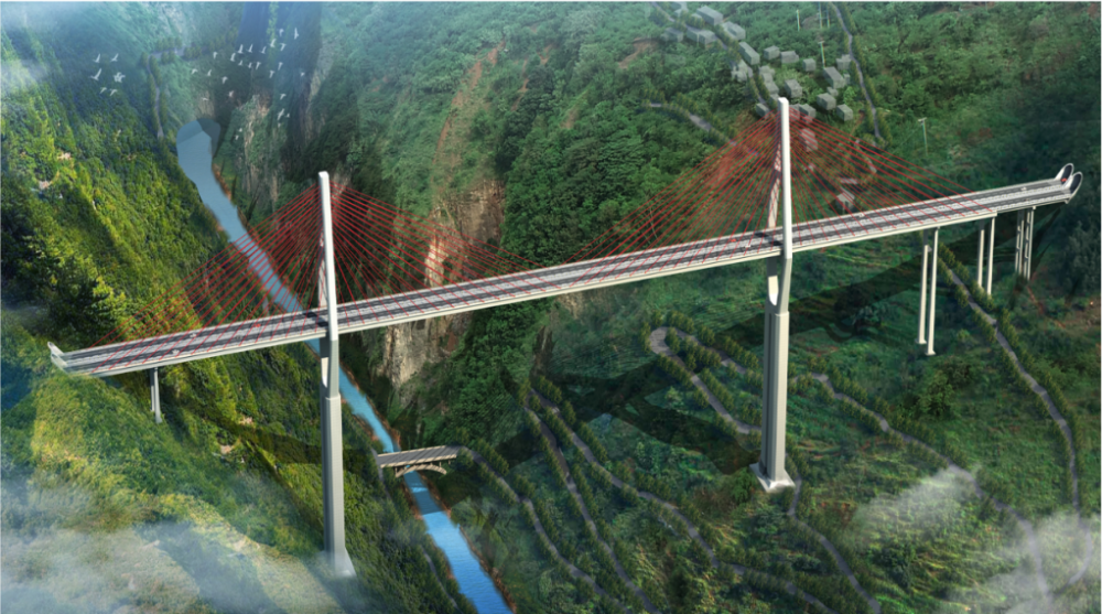 鲁巧高速牛栏江特大桥建设取得新进展