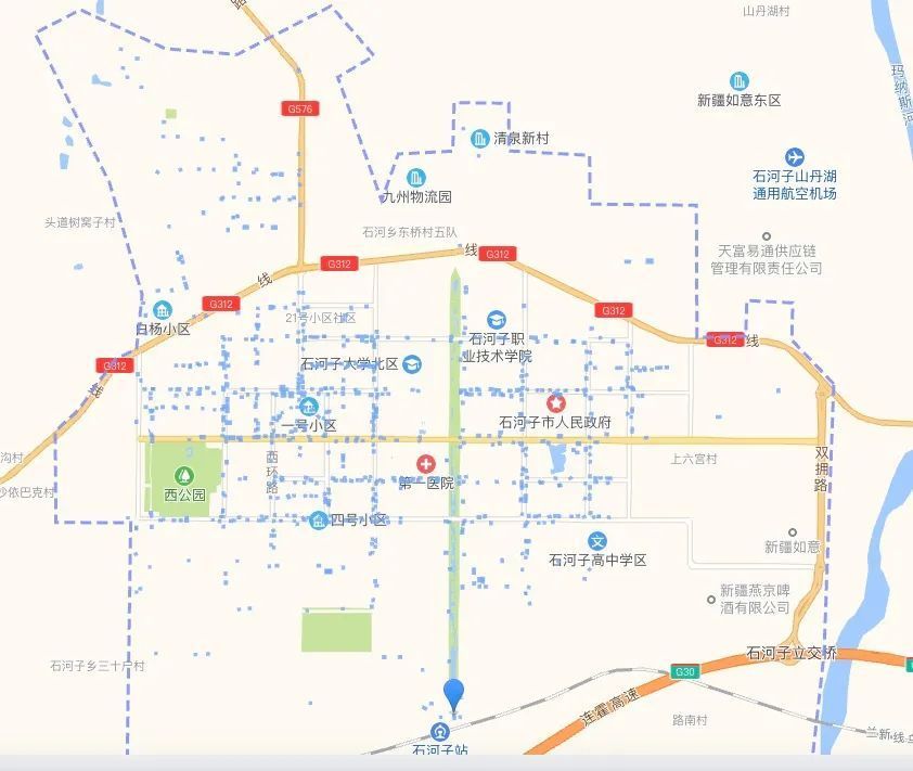 石河子市小区地图图片