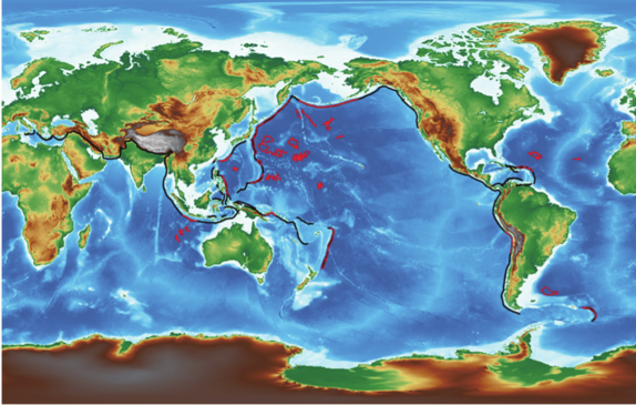 海洋等深线地图图片