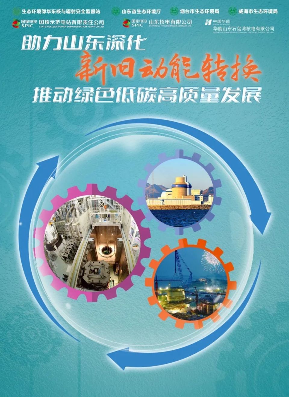 15国家安全教育日|海报:助力山东深化新旧动能转换 推动绿色低碳高