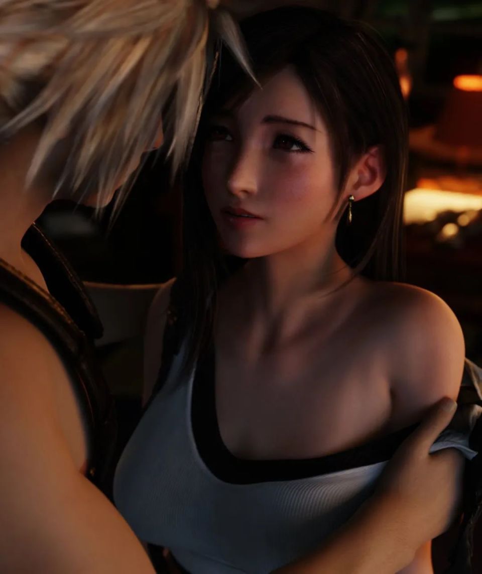 粉丝自制《最终幻想7》蒂法爱丽丝美图 身材真顶_腾讯新闻